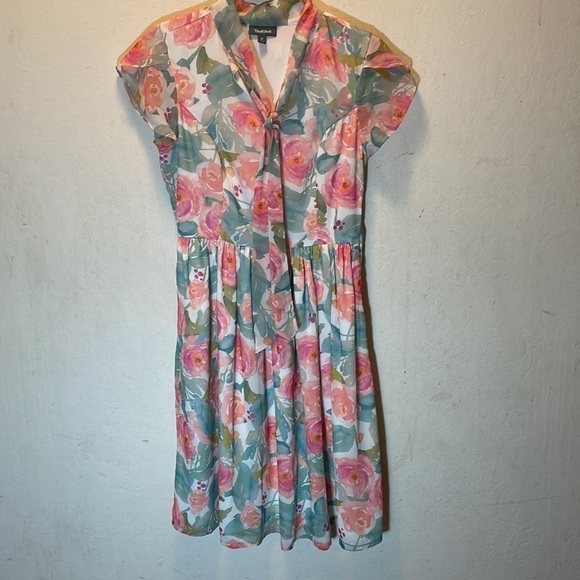 Modcloth Prim With Pizzazz Chiffon Midi Dress Size Medium - Picture 4 of 9